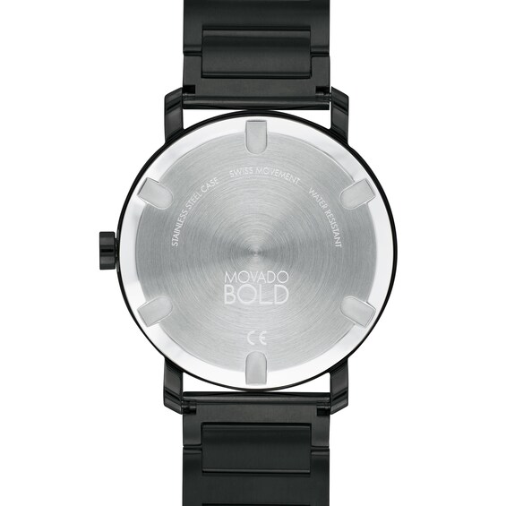 Men's Movado Bold® Evolution Black IP Watch with Black Dial (Model: 3600752)