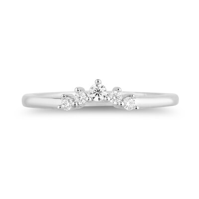 Enchanted Disney Villains Cruella De Vil 1.18 CT. T.W. Black Diamond Crown Bridal Set in 14K White Gold