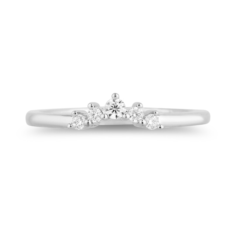 Main Image 6 of Enchanted Disney Villains Cruella De Vil 1.18 CT. T.W. Black Diamond Crown Bridal Set in 14K White Gold