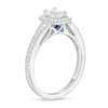 Thumbnail Image 2 of Vera Wang Love Collection 0.69 CT. T.W. Emerald-Cut Diamond Frame Engagement Ring in 14K White Gold