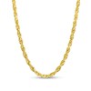 3.0mm Glitter Rope Chain Necklace in Solid 14K Gold - 24"