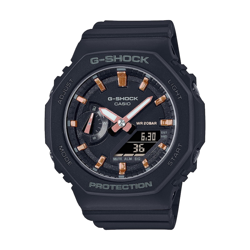 Main Image 1 of Women’s Casio G-Shock S Series Black Resin Strap Watch with Black Dial (Model: GMAS2100-1A)