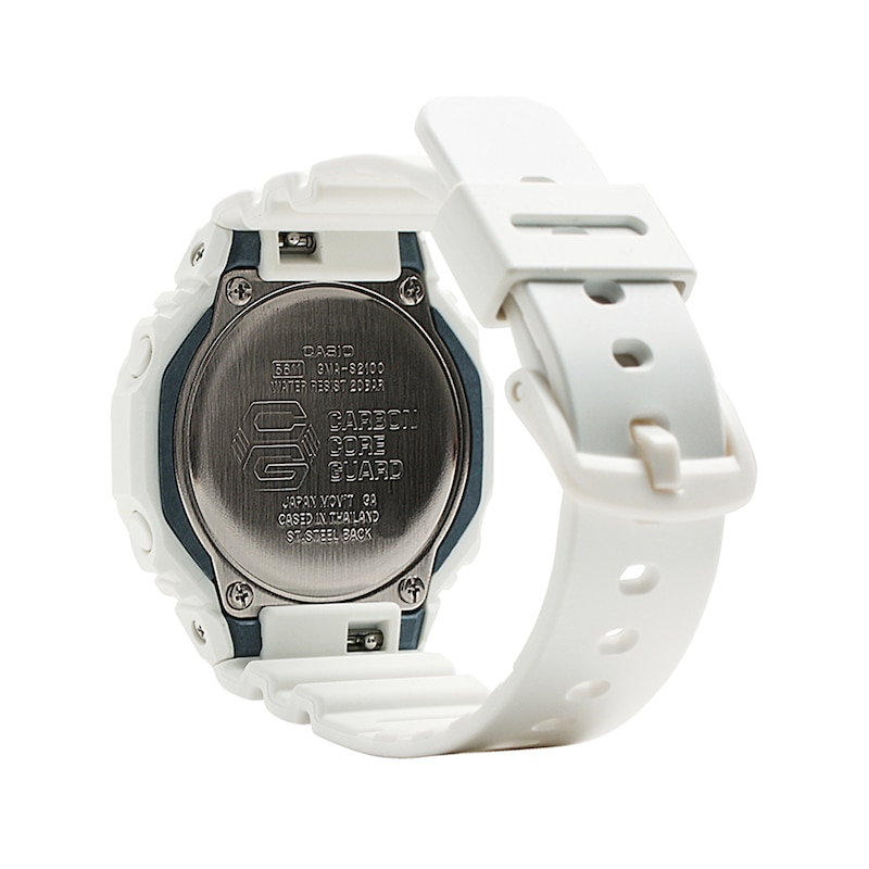Main Image 3 of Women’s Casio G-Shock S Series White Resin Strap Watch with White Dial (Model: GMAS2100-7A)