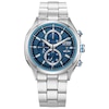 Thumbnail Image 1 of Men's Citizen Eco-Drive Drive Chronograph Watch with Textured Dark Blue Dial (Model: CA0430-54M)