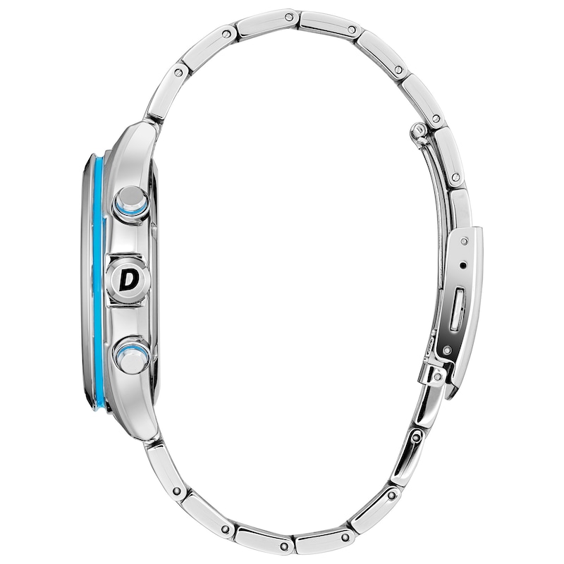 Men's Citizen Eco-Drive Drive Chronograph Watch with Textured Dark Blue Dial (Model: CA0430-54M)