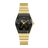 Thumbnail Image 0 of Ladies' Bulova Gemini Gold-Tone Watch with Tonneau Black Dial (Model: 97L164)