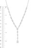 Thumbnail Image 3 of 2.00 CT. T.W. Baguette and Round Diamond "Y" Necklace in 10K White Gold