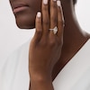 Thumbnail Image 2 of 0.30 CT. T.W. Composite Diamond Interlocking Flame Ring in 10K Gold