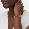 Thumbnail Image 2 of 3.00 CT. T.W. Composite Diamond Alternating Bracelet in 10K White Gold - 7.25"
