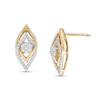 Thumbnail Image 1 of 0.20 CT. T.W. Composite Diamond Interlocking Flames Stud Earrings in 10K Gold