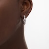 Thumbnail Image 2 of 0.50 CT. T.W. Diamond Elongated Hexagon Hoop Earrings in 10K White Gold