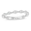 Thumbnail Image 1 of 0.05 CT. T.W. Diamond Vintage-Style Art Deco Anniversary Band in 10K White Gold