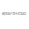Thumbnail Image 4 of 0.05 CT. T.W. Diamond Vintage-Style Art Deco Anniversary Band in 10K White Gold