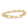 Thumbnail Image 1 of 0.05 CT. T.W. Diamond Vintage-Style Art Deco Anniversary Band in 10K Gold