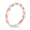 Thumbnail Image 3 of 0.05 CT. T.W. Diamond Vintage-Style Art Deco Anniversary Band in 10K Rose Gold