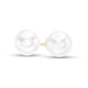 Thumbnail Image 1 of IMPERIAL® 7.5-8.0mm Akoya Cultured Pearl Stud Earrings in 14K Gold