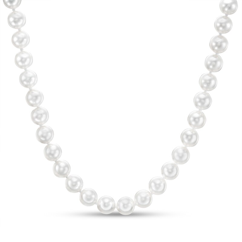 Main Image 1 of IMPERIAL® 7.0-7.5mm Akoya Cultured Pearl Strand Necklace with 14K Gold Fish-Hook Clasp