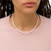 Thumbnail Image 1 of IMPERIAL® 5.0-6.0mm Cultured Freshwater Pearl Strand Necklace with 14K Gold Fish-Hook Clasp - 16"