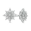 Thumbnail Image 0 of Marilyn Monroe™ Collection 0.45 CT. T.W. Diamond Starburst Stud Earrings in 10K White Gold