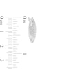 Hallmark Diamonds Family 0.25 CT. T.W. Diamond Tree of Life Profile Hoop Earrings in Sterling Silver