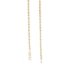 Thumbnail Image 2 of 2.65mm Hollow Evergreen Rope Chain Necklace in 10K Gold - 18"