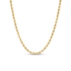 Thumbnail Image 1 of 2.65mm Evergreen Rope Chain Necklace in Hollow 10K Gold - 22"