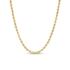 Thumbnail Image 0 of 2.65mm Evergreen Rope Chain Necklace in Hollow 10K Gold - 22"