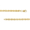 Thumbnail Image 2 of 3.8mm Glitter Rope Chain Necklace in Solid 14K Gold - 22"
