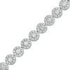 3.50 CT. T.W. Certified Lab-Created Diamond Frame Bracelet in 14K White Gold (F/SI2) - 7.25"