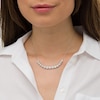 Thumbnail Image 1 of 1.50 CT. T.W. Certified Lab-Created Diamond Frame Necklace in 14K White Gold (F/SI2)