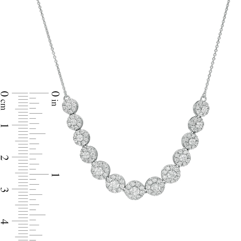1.50 CT. T.W. Certified Lab-Grown Diamond Frame Necklace in 14K White Gold (F/SI2)