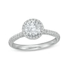 Thumbnail Image 0 of 1.25 CT. T.W. Certified Canadian Diamond Frame Engagement Ring in 14K White Gold (I/I1)