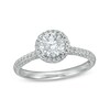 Thumbnail Image 1 of 1.25 CT. T.W. Certified Canadian Diamond Frame Engagement Ring in 14K White Gold (I/I1)