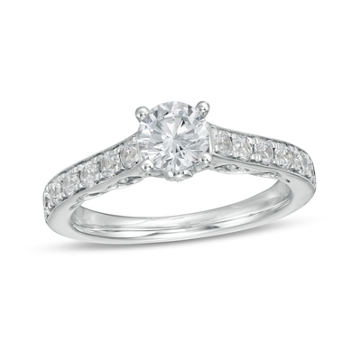 0.95 CT. T.W. Diamond Engagement Ring in 14K White Gold