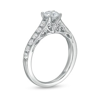 0.95 CT. T.W. Diamond Engagement Ring in 14K White Gold