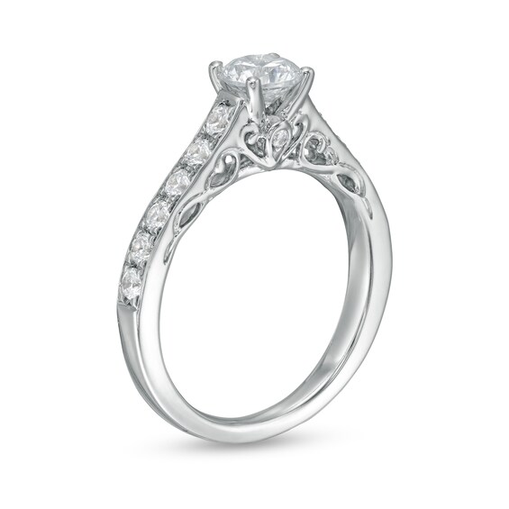 0.95 CT. T.W. Diamond Engagement Ring in 14K White Gold