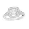Thumbnail Image 1 of Marilyn Monroe™ Collection 0.70 CT. T.W. Diamond Cushion Frame Engagement Ring in 14K White Gold