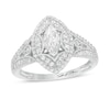 Thumbnail Image 1 of Marilyn Monroe™ Collection 0.69 CT. T.W. Marquise Diamond Frame Art Deco Engagement Ring in 14K White Gold