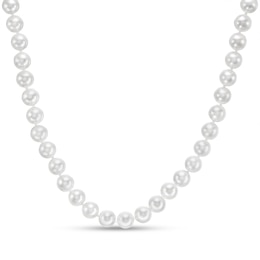 IMPERIAL® 6.0-6.5mm Cultured Akoya Pearl Strand Necklace with 14K Gold Fish-Hook Clasp