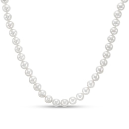 IMPERIAL® 6.0-7.0mm Cultured Freshwater Pearl Strand Necklace with 14K Gold Fish-Hook Clasp