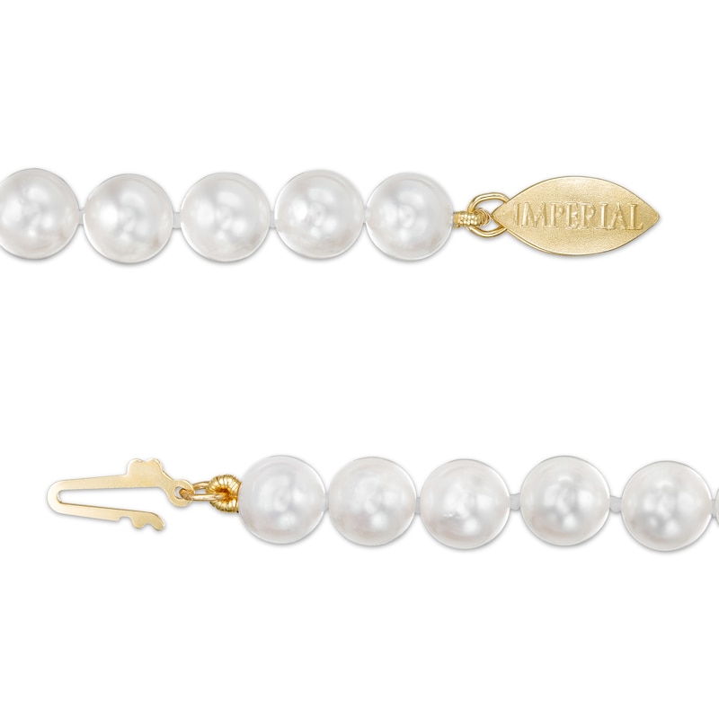 IMPERIAL® 6.0-7.0mm Freshwater Cultured Pearl Strand Necklace with 14K Gold Fish-Hook Clasp