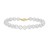 Thumbnail Image 0 of IMPERIAL® 7.0-8.0mm Cultured Freshwater Pearl Strand Bracelet with 14K Gold Fish-Hook Clasp - 7.5"