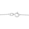 Thumbnail Image 4 of Oval Blue Sapphire and 0.04 CT. T.W. Diamond Frame Layered Cross Pendant in 10K White Gold