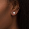 Thumbnail Image 2 of 1.00 CT. T.W. Certified Lab-Grown Diamond Frame Stud Earrings in 14K White Gold (F/SI2)