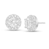 Thumbnail Image 0 of 2.00 CT. T.W. Certified Lab-Created Diamond Frame Stud Earrings in 14K White Gold (F/SI2)