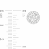 Thumbnail Image 3 of 2.00 CT. T.W. Certified Lab-Grown Diamond Frame Stud Earrings in 14K White Gold (F/SI2)
