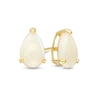 Thumbnail Image 0 of Pear-Shaped Opal Solitaire Stud Earrings in 14K Gold