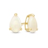 Thumbnail Image 1 of Pear-Shaped Opal Solitaire Stud Earrings in 14K Gold