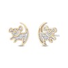Thumbnail Image 2 of Disney Treasures The Lion King 0.085 CT. T.W. Diamond "Simba" Symbol Stud Earrings in 10K Gold