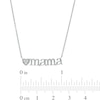 Thumbnail Image 4 of Diamond Accent Heart "mama" Necklace in Sterling Silver - 17"